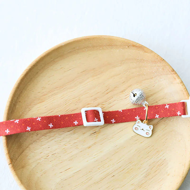 Collar para Gato o Perro con Cascabel Plateado y Placa de Identificación Antipérdida