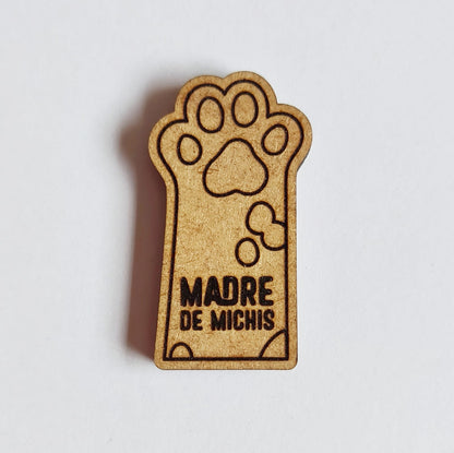 Llavero o imán "Madre de michis"