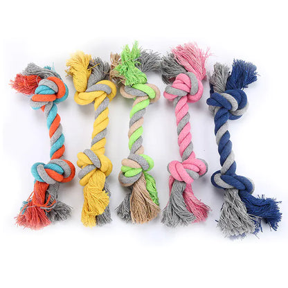 Juguete Grande de Cuerda con Nudos de Algodón para Perros – Entrenamiento (28 cm)