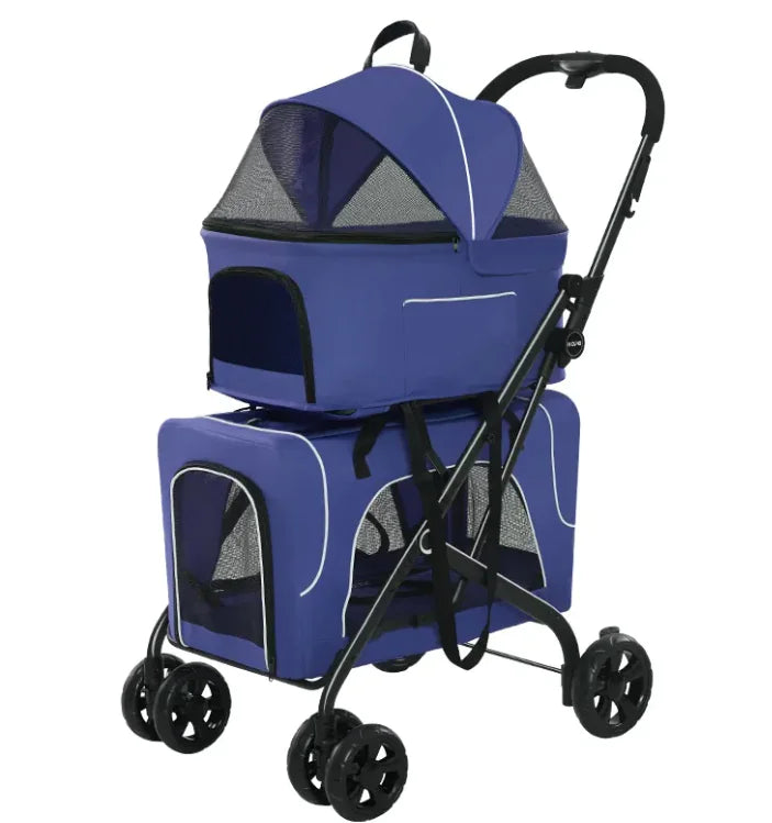Carrito Plegable y Ligero para Perros Pequeños y Gatos🐾❤