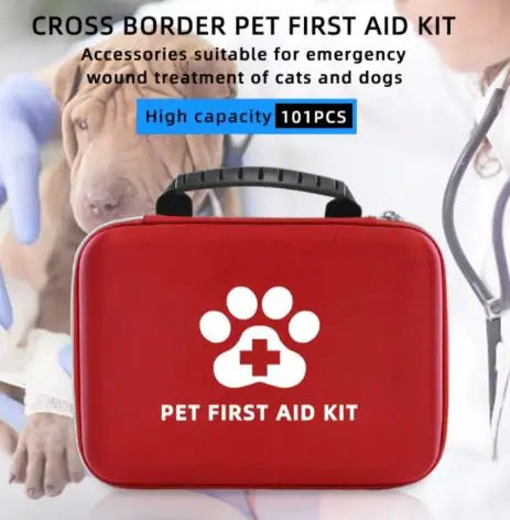 Botiquín de primeros auxilios compacto para perros y gatos de viaje🌏🐾