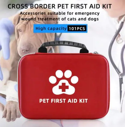 Botiquín de primeros auxilios compacto para perros y gatos de viaje🌏🐾