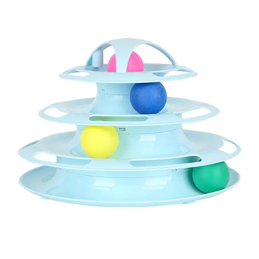Juguete giratorio para gatos de 4 niveles de Kano Cat Productos😻