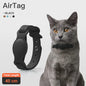 Funda de cuero para collar anti pérdida de mascotas