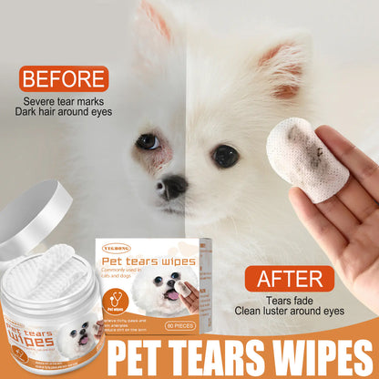 😻🐶Toallitas  para Perros y Gatos – Almohadillas de Limpieza Ocular