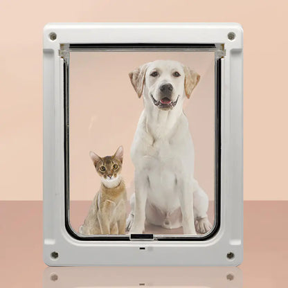 Puerta para mascotas con control direccional de entrada y salida🏡✨