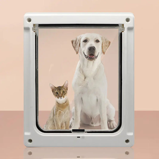 Puerta para mascotas con control direccional de entrada y salida🏡✨