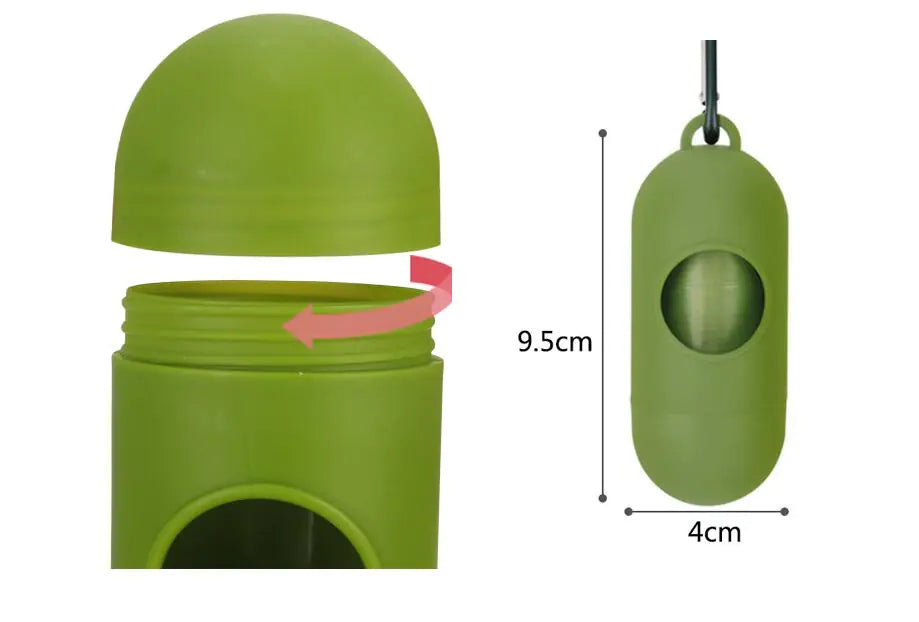 Bolsas Biodegradables y Ecológicas para Desechos de Mascotas+dispensador