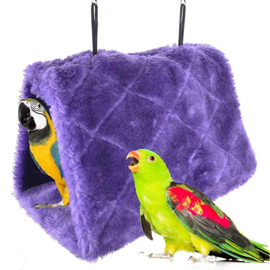 Casita cálida tipo tienda para jaulas🐦✨