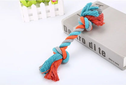 Juguete Grande de Cuerda con Nudos de Algodón para Perros – Entrenamiento (28 cm)