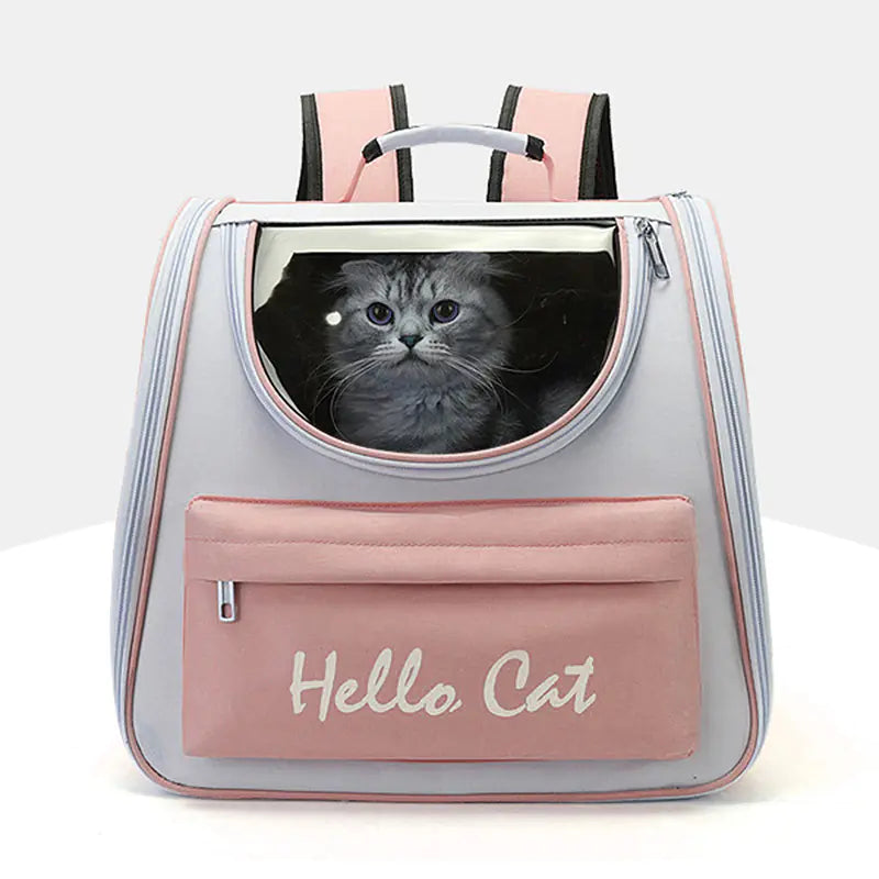 😻Nueva Mochila Transportadora para Gatos – Diseño Transparente y Espacioso