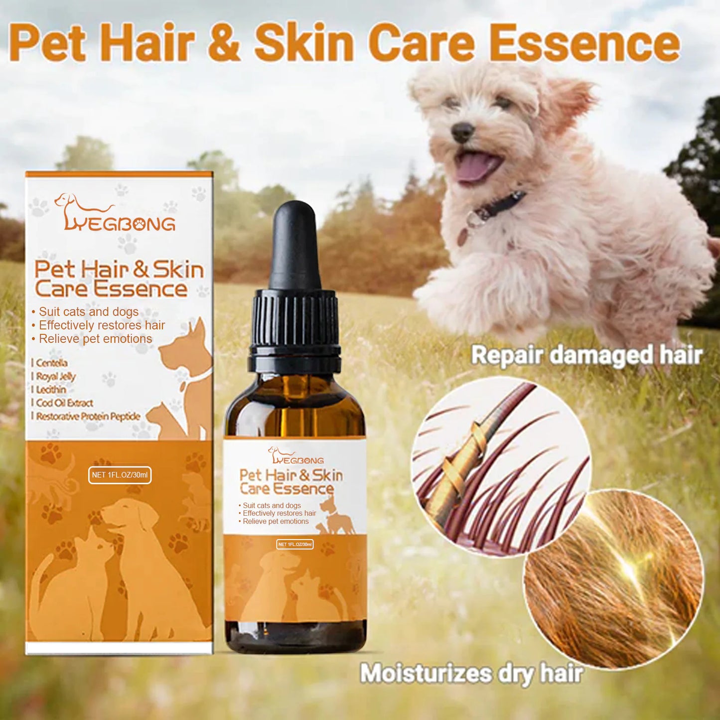 Esencia para el cuidado del pelo y la piel de los Peluditos🐾🐶