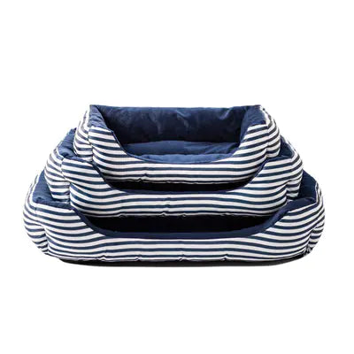 Cama y Sofá para Perros de Lujo Estilo Retro con Forma Cuadrada