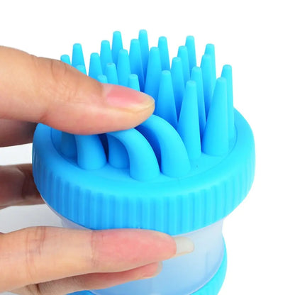 Cepillo de baño para perros con peine de masaje