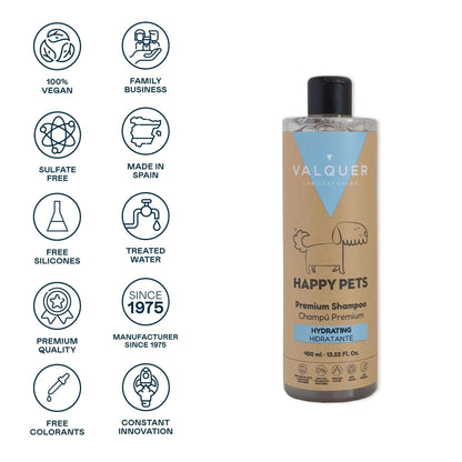 Champú Premium Hidratante para Mascotas con vitamina B5 y aloe vera- 400 ml