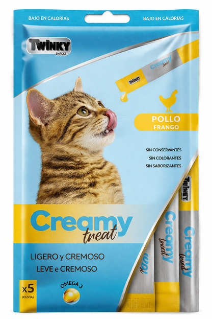 🐾 Twinky Snacks Creamy Treat – Pollo💛