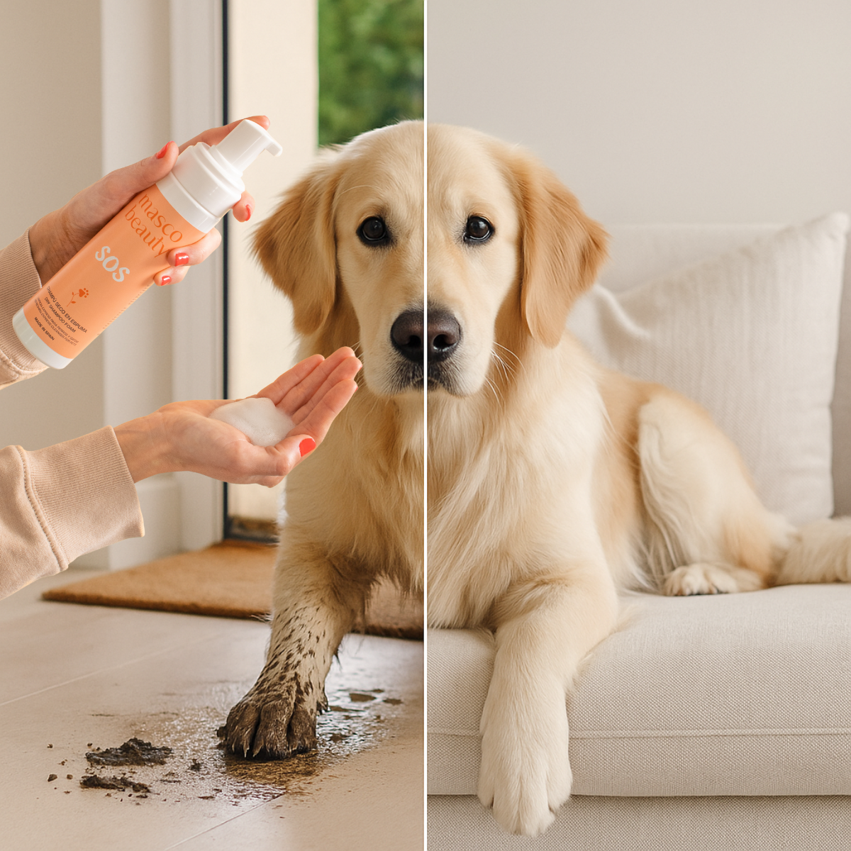 Champú en espuma sin aclarado