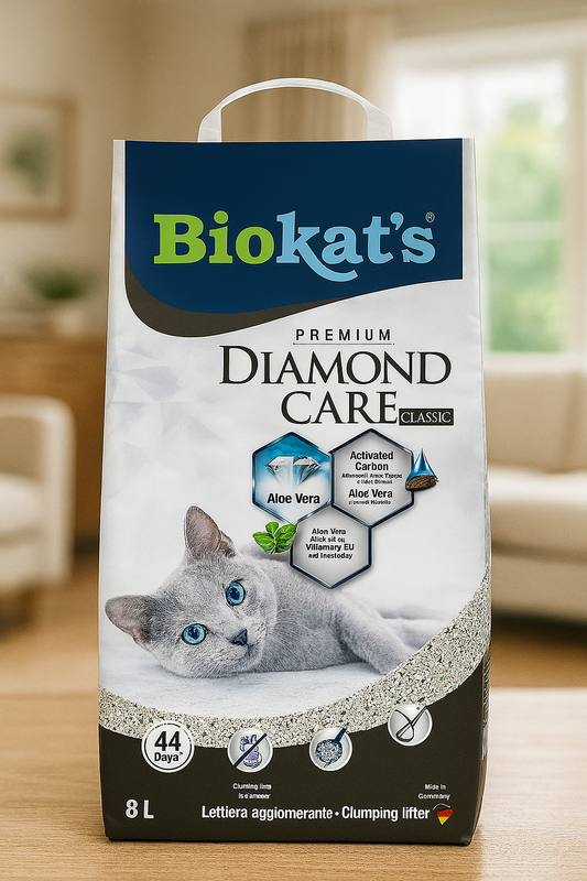 💎 Biokat’s Diamond Care Classic – Arena para Gatos Premium 8 L