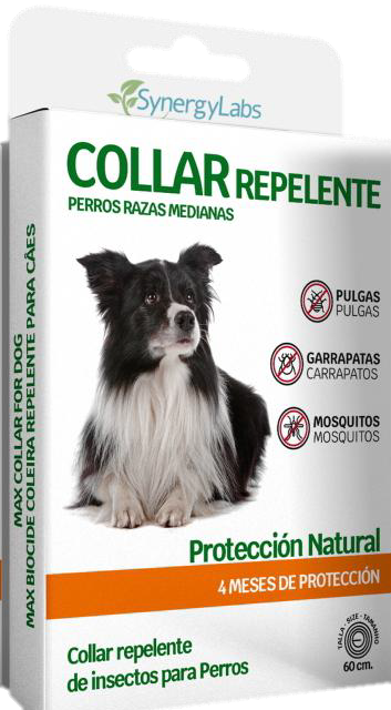 🟢 Collar Repelente para Perros Medianos – Protección Natural Premium