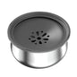 Bebedero grande de acero inoxidable para mascotas con protector Antisalpicaduras