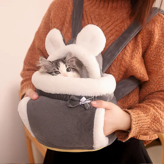 Mochila bonita para gatos y cama interior para gatos (combo)😻