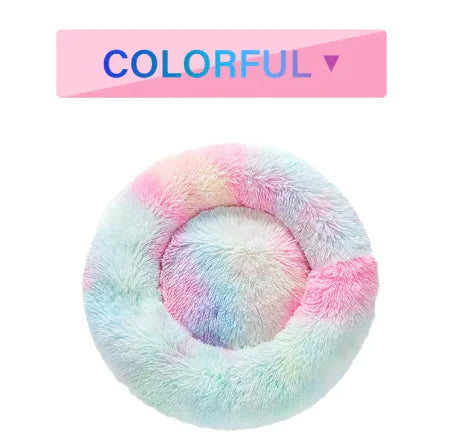 Cama Donut Esponjosa para Mascotas