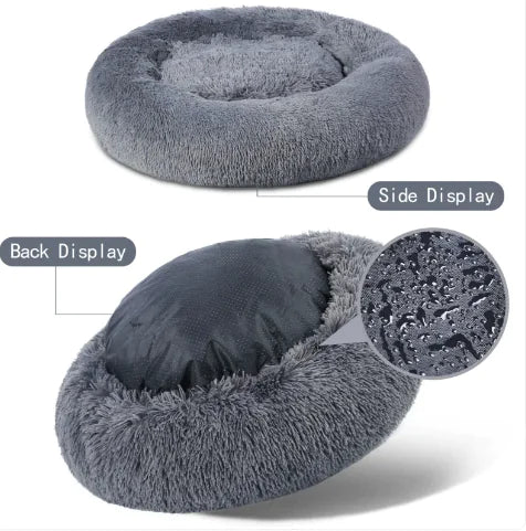 Cama Donut Esponjosa para Mascotas