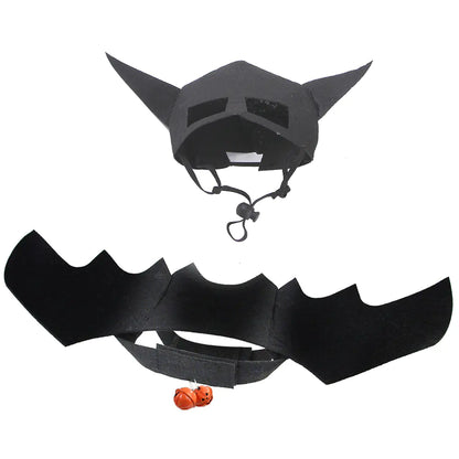 Disfraz de Halloween para Mascotas – Alas de Murciélago y Corset.