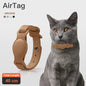 Funda de cuero para collar anti pérdida de mascotas