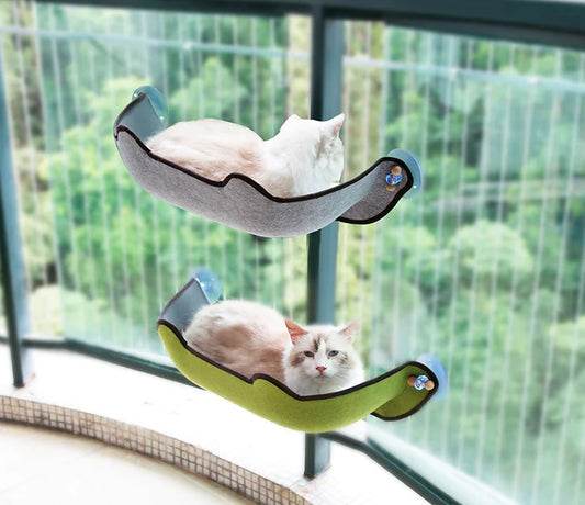 Hamaca de Ventana para Gatos con Ventosas de Succión Reforzadas🐾😻