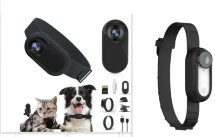 Collar Inteligente con Cámara Inalámbrica para Mascotas