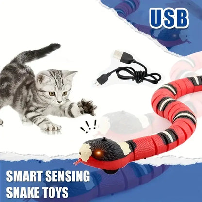 Juguete Interactivo de Serpiente con Carga USB para Gatos – Diversión Sin Fin