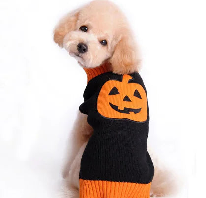 Suéter de calabaza de Halloween para Peluditos 🎃🐶