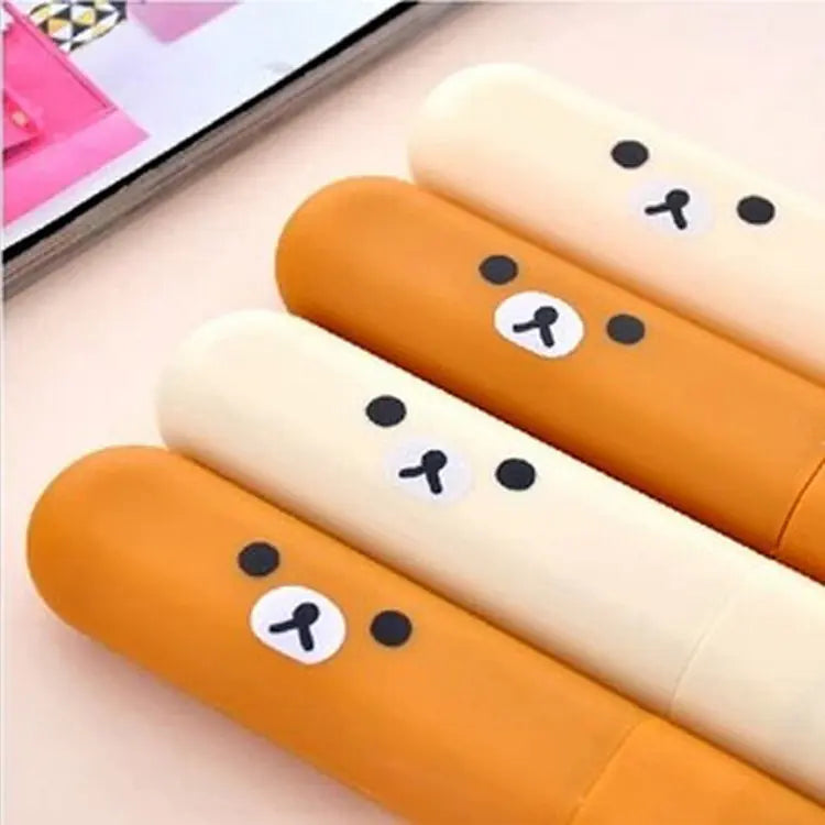 Estuche de Viaje para Cepillo de Dientes de Mascotas Hatterly – Con Osito de Dibujos