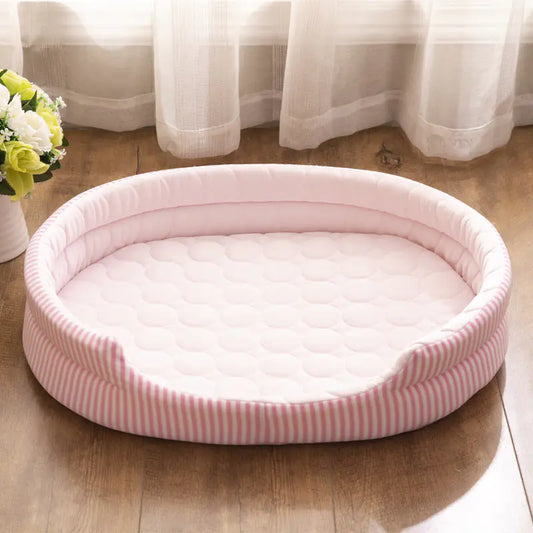 Cama Fresquita para Mascotas con Tejido de Hielo – Comodidad Todo el Año❄🐾