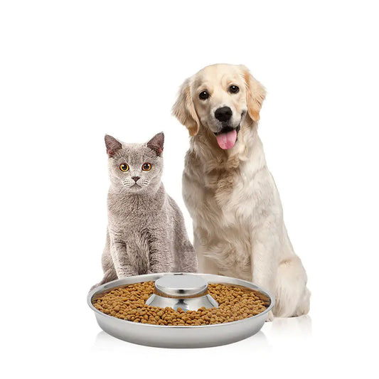 Comedero de acero inoxidable premium para mascotas🐶😻🐾