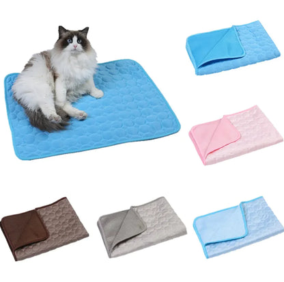 Colchoneta Refrescante para Mascotas - Cama de Seda Fría para Verano❄✨