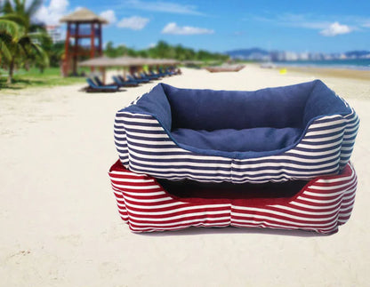 Cama y Sofá para Perros de Lujo Estilo Retro con Forma Cuadrada