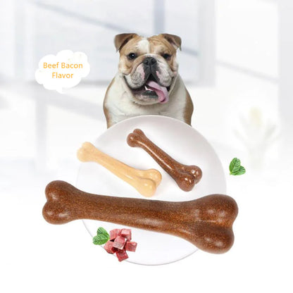 🐶Juguete masticable para mascotas con sabor a carne de res, ideal para limpiar dientes