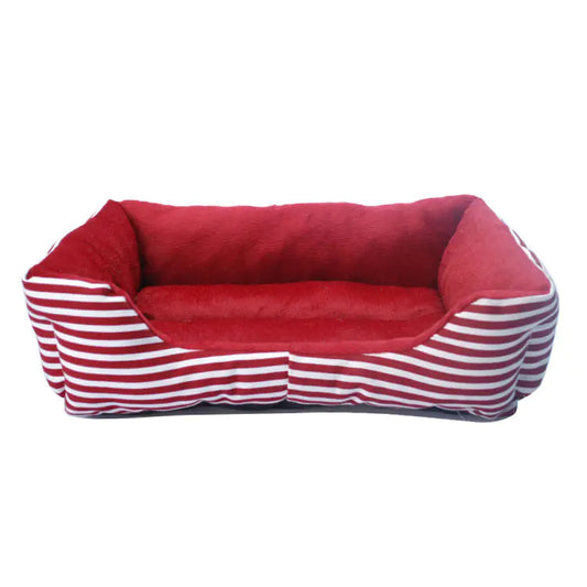 Cama y Sofá para Perros de Lujo Estilo Retro con Forma Cuadrada