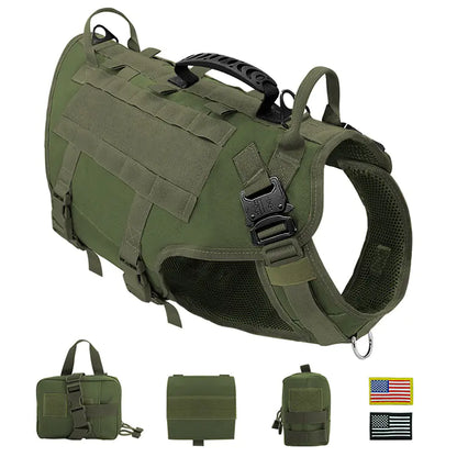 🐕‍🦺 Chaleco para Perro Grande con Correa y Mochila – Combo Completo para Malinois