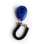 Clicker ajustable para adiestramiento de perros con correa tipo llavero.