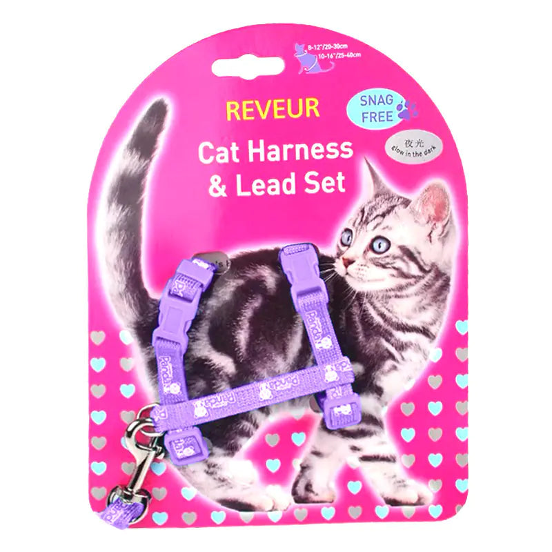 Arnés Reflectante para Gatos – Seguridad Nocturna con Estilo