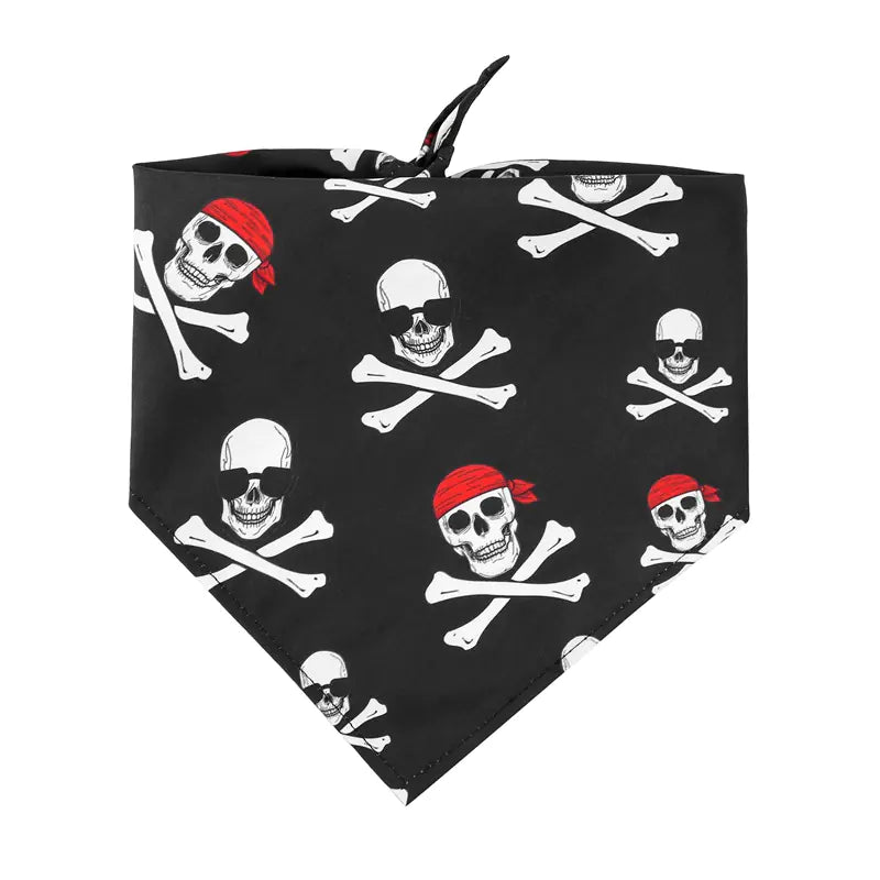 🎃🦴 Toalla de Perro de Capa Única – Diseño de Calaveras para Halloween 🐶💀