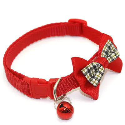 🐾 Collar con Lazo y Campanita para Gato o Perro