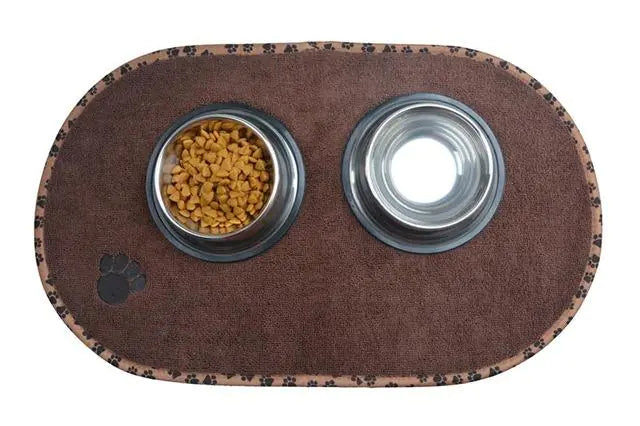 🐾Alfombrilla para Comida de Mascotas, Antideslizante y Lavable para Gatos y Perros