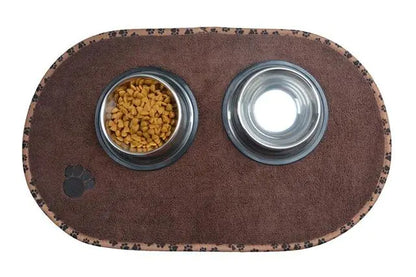 🐾Alfombrilla para Comida de Mascotas, Antideslizante y Lavable para Gatos y Perros
