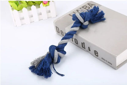 Juguete Grande de Cuerda con Nudos de Algodón para Perros – Entrenamiento (28 cm)