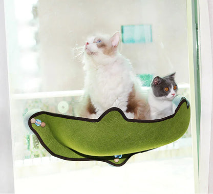 Hamaca de Ventana para Gatos con Ventosas de Succión Reforzadas🐾😻