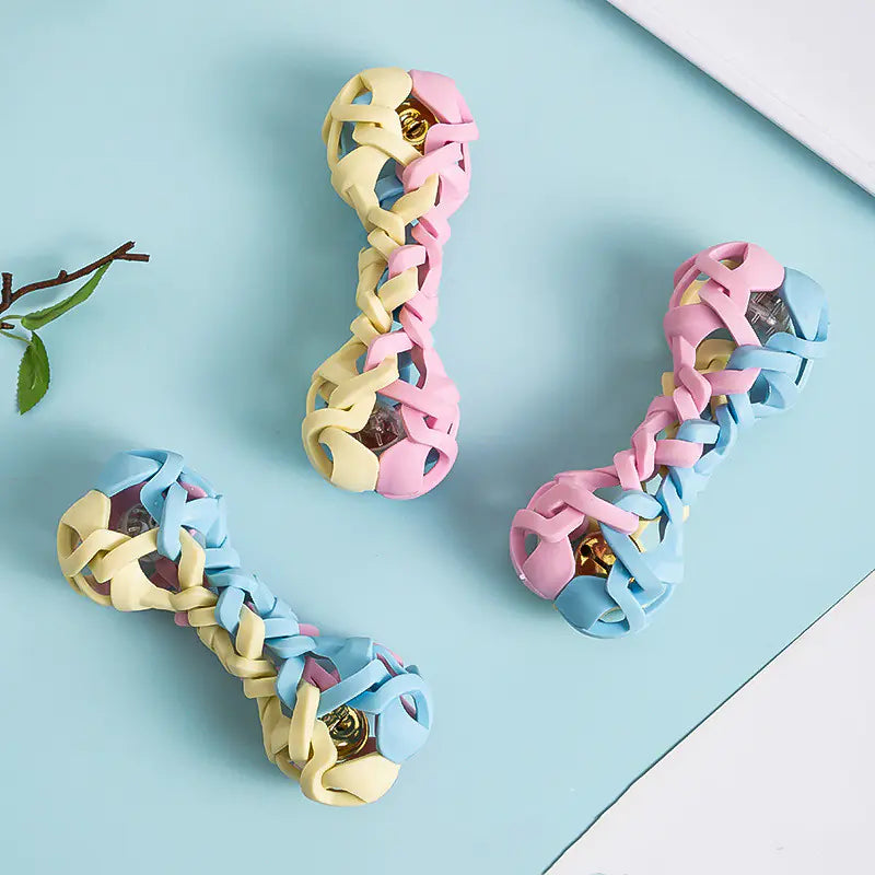 ✨Juguete interactivo tipo macaron para perro, con luz y sonido